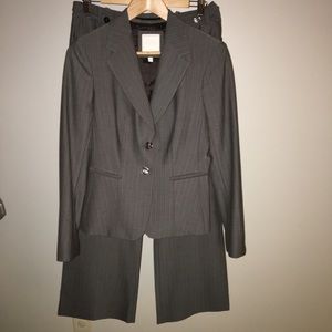 The Limited gray striped suit